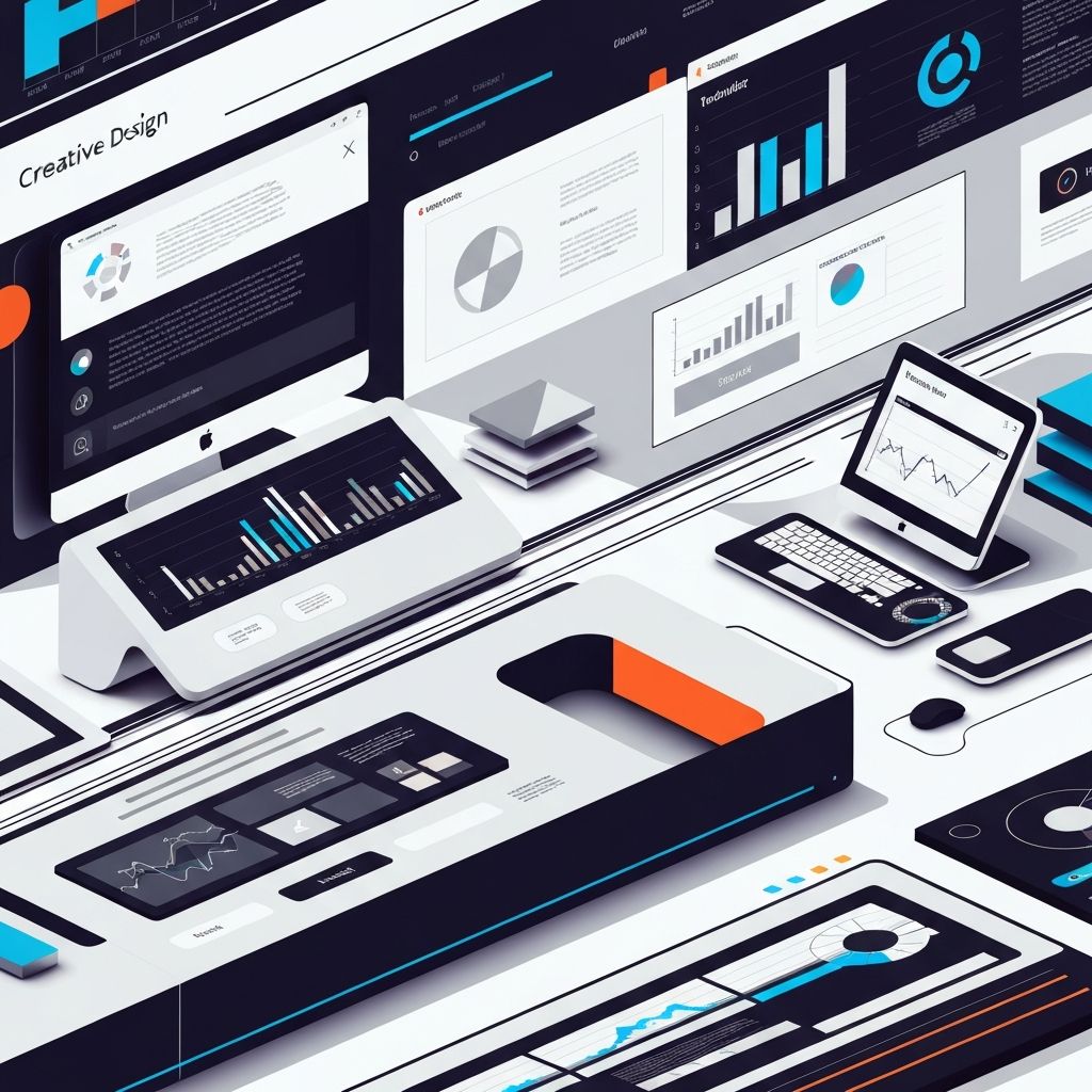 Creative digital workspace with design tools